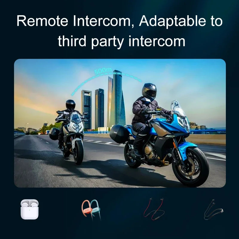 Y12 Pro – Intercom Moto Bluetooth | Appels, Musique & Radio FM