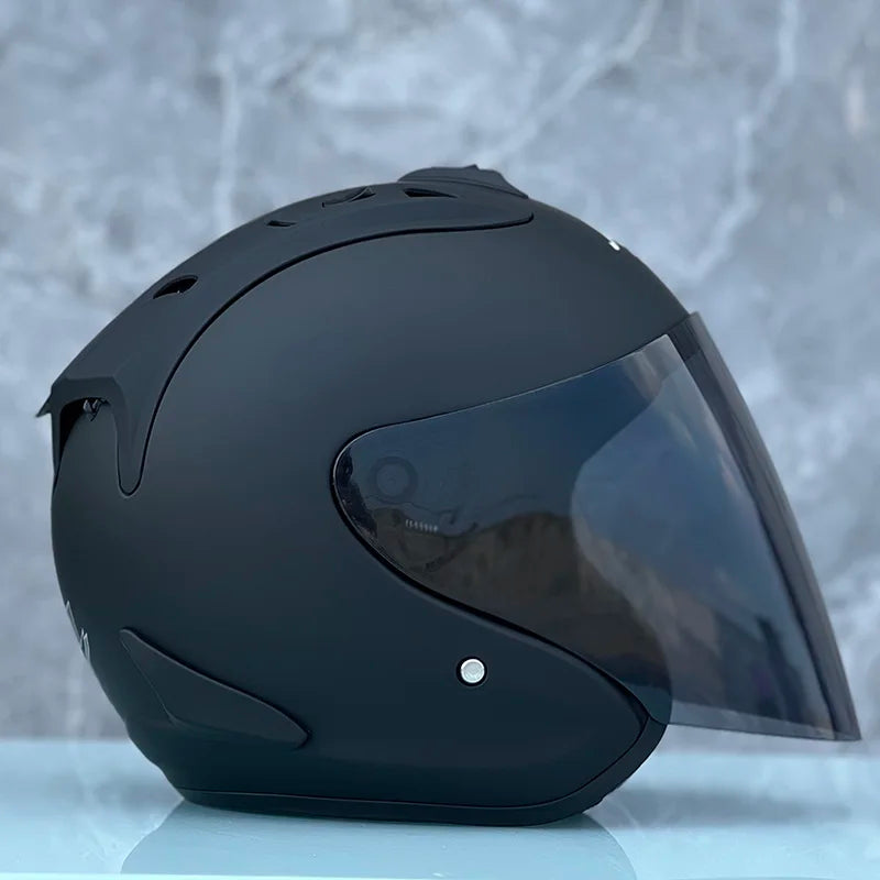 RAM4 Matte Black – Casque Jet Moto