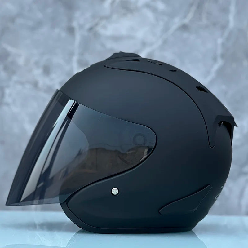 RAM4 Matte Black – Casque Jet Moto