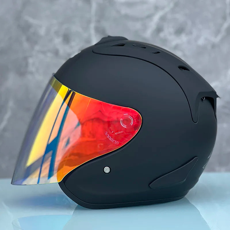 RAM4 Matte Black – Casque Jet Moto