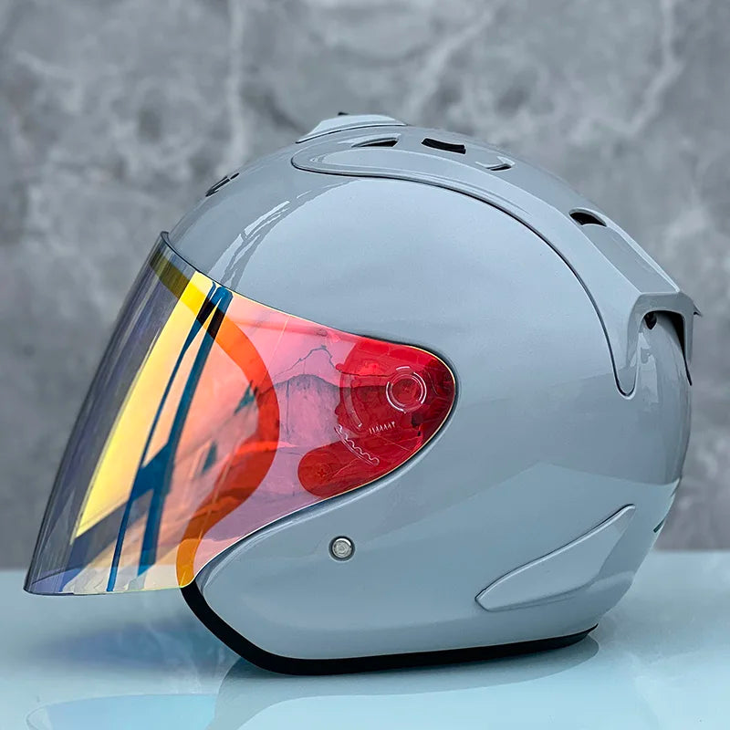 RAM4 Cement Grey – Casque Jet Moto