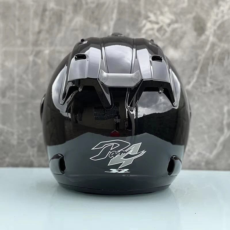 RAM5 Glossy Black – Casque Jet Moto