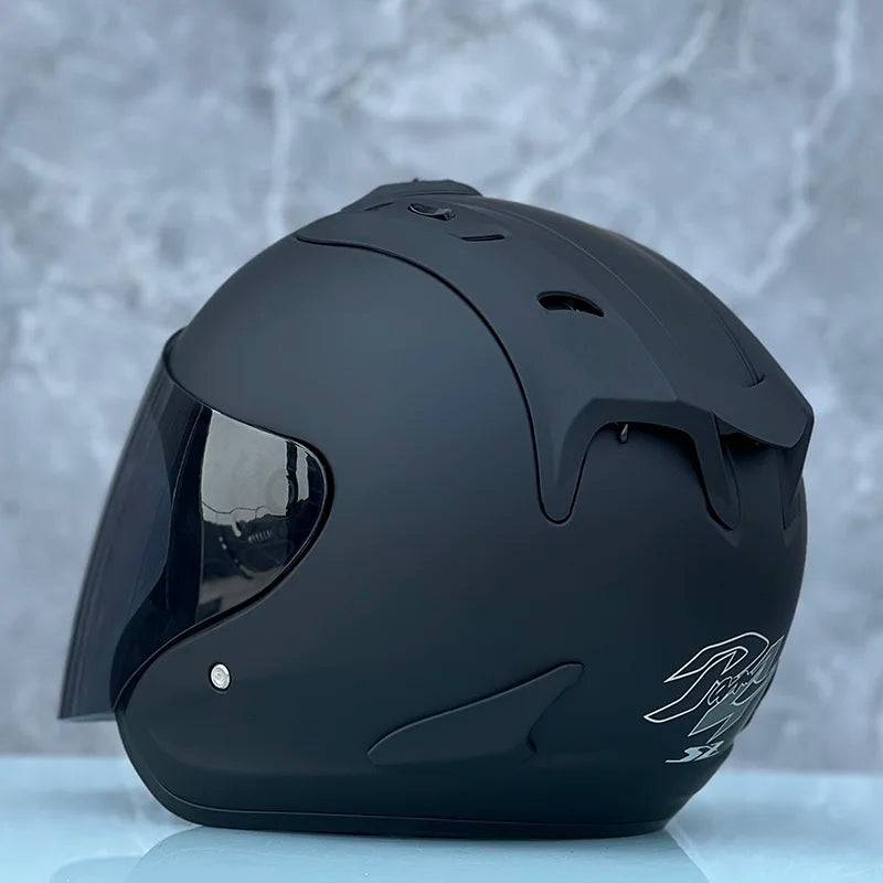 RAM4 Matte Black – Casque Jet Moto