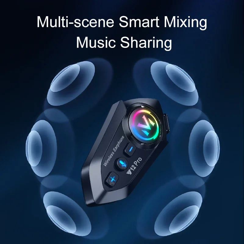 Y12 Pro – Intercom Moto Bluetooth | Appels, Musique & Radio FM