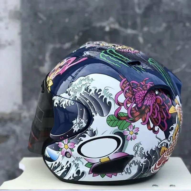 RAM3 Oriental Dragon – Casque Jet Moto