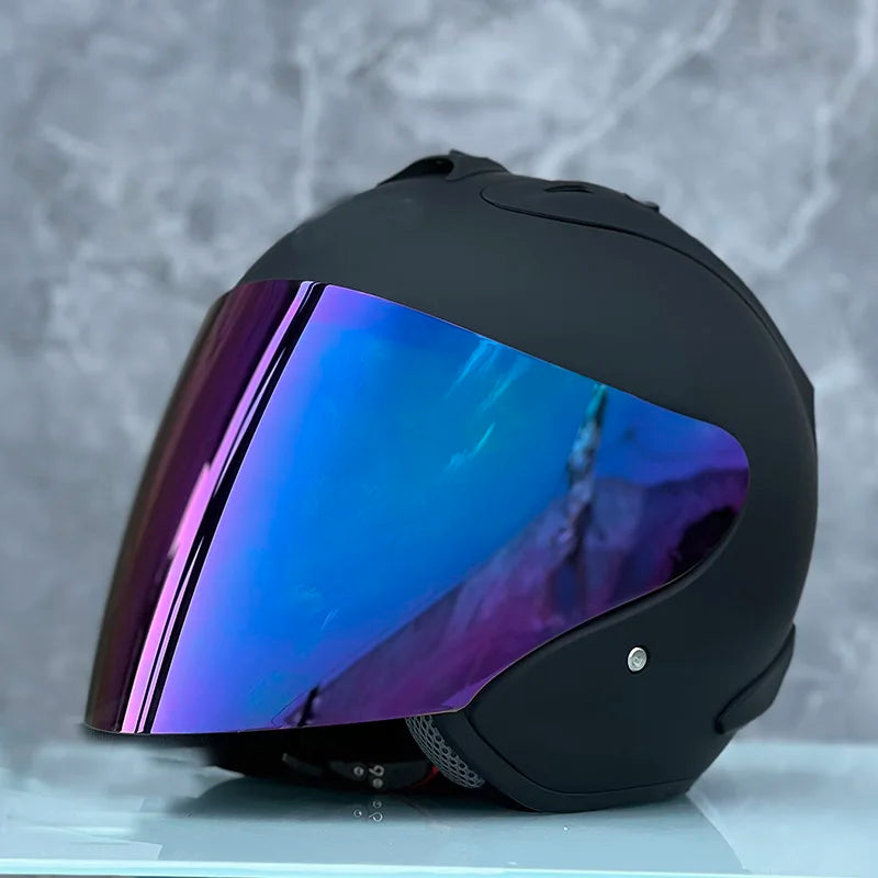 RAM4 Matte Black – Casque Jet Moto