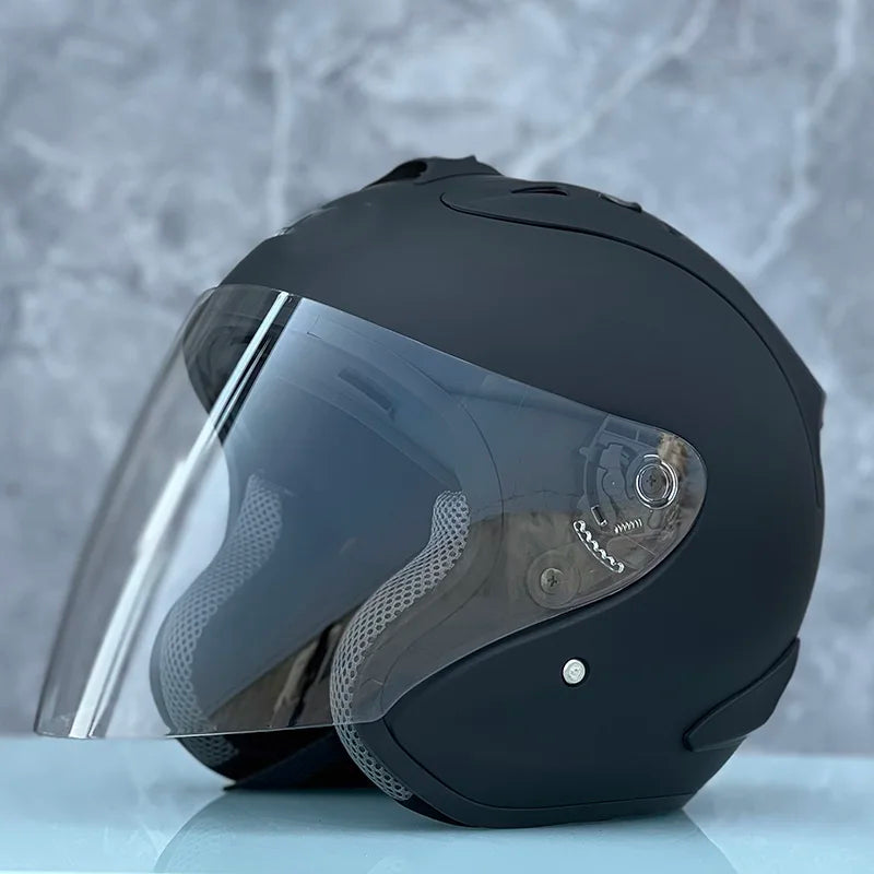 RAM4 Matte Black – Casque Jet Moto